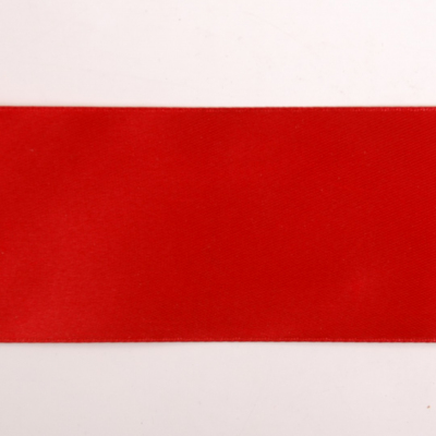 Лента атласная 50 мм (рул. 22,86 м) №028 т.красный в интернет-магазине Швейпрофи.рф