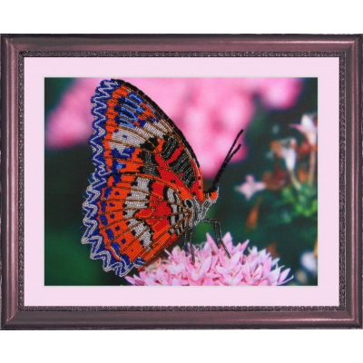 Ткань для вышивания бисером Butterfly 102 «Бабочка» 25*34 см в интернет-магазине Швейпрофи.рф