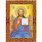 Ткань с рисунком для вышивания бисером  АБРИС АРТ. АСК -149  «Венчальная Иисус» 17*23 см