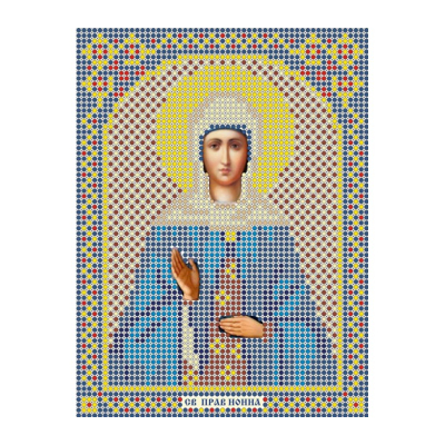 Ткань для вышивания бисером А5 иконы БИС МК-065 «Св. Нонна» 12*16 см в интернет-магазине Швейпрофи.рф