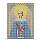 Ткань для вышивания бисером А5 иконы БИС МК-065 «Св. Нонна» 12*16 см
