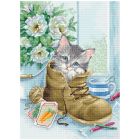Набор для вышивания Luca-S В2391 «Милый котенок» 23*32 см в интернет-магазине Швейпрофи.рф