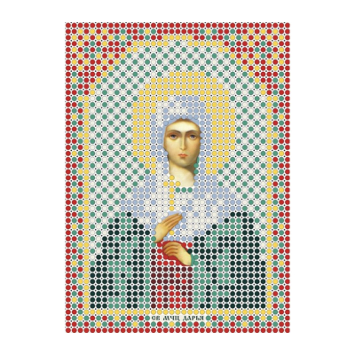 Ткань для вышивания бисером А6 иконы БИС ММ-022 «Св. Муч. Дарья» 7,5*10,5 см в интернет-магазине Швейпрофи.рф