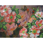 Ткань для вышивания бисером А4+ БИС МП-032 «Шиповник в цвету» 21,5*30 см