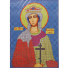 Ткань для вышивания бисером А4 КМИ-4329 «Св Мчц. Валерия» 18*25,5 см