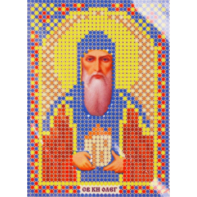 Ткань для вышивания бисером А6 иконы БИС ММ-060 «Св. Олег» 7,5*10,5 см в интернет-магазине Швейпрофи.рф