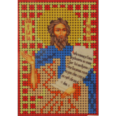 Ткань для вышивания бисером А6 КМИ-6342 «Св.пророк Илья» 7*10 см в интернет-магазине Швейпрофи.рф