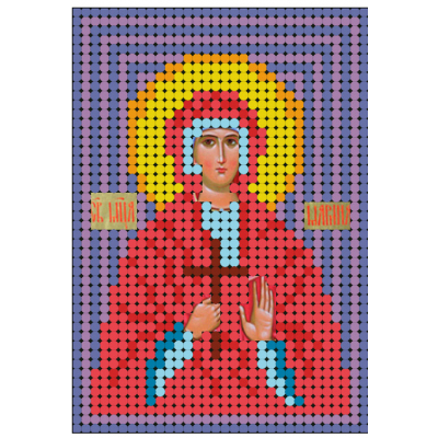 Ткань для вышивания бисером А6 КМИ-6331 «Св.Мария» 7*10 см в интернет-магазине Швейпрофи.рф