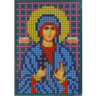 Ткань для вышивания бисером А6 КМИ-6382 «Св. Мария» 7*10 см