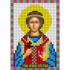 Ткань для вышивания бисером А6 КМИ-6383 «Св. Кристина» 7*10 см