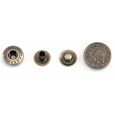 Кнопки Прот. 64484 17 мм «Печать» т. никель в интернет-магазине Швейпрофи.рф