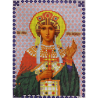 Ткань для вышивания бисером А4 КМИ-4382 «Св. Александра» 18*25,5 см