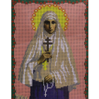 Ткань для вышивания бисером А4 КМИ-4395 «Св. Елизавета» 18*25,5 см