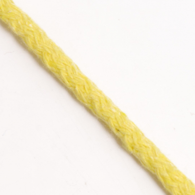 Шнур круглый 5 мм х/б  уп 50 м №026И жёлтый в интернет-магазине Швейпрофи.рф