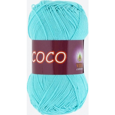 Пряжа Коко Вита (Coco Vita Cotton), 50 г / 240 м, 3867 бирюз. в интернет-магазине Швейпрофи.рф