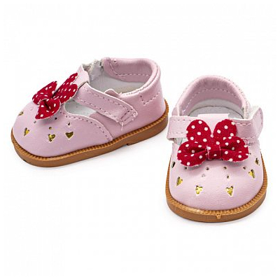 Обувь для игрушек (Туфли) 7731750 7,5 см выс 4 см св.розовый (пара) в интернет-магазине Швейпрофи.рф