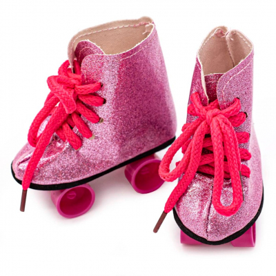 Обувь для игрушек (Ролики) 7731755 8 см пара розовый в интернет-магазине Швейпрофи.рф
