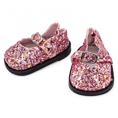 Обувь для игрушек (Туфли) 7731756 7,5 см выс 3 см розово-сиреневый (пара) в интернет-магазине Швейпрофи.рф