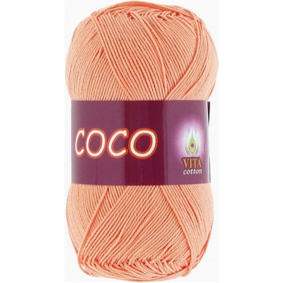 Пряжа Коко Вита (Coco Vita Cotton), 50 г / 240 м, 3883 персиковый в интернет-магазине Швейпрофи.рф