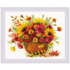 Набор для вышивания Риолис №1973 «Осенние цветы» 24*30 см