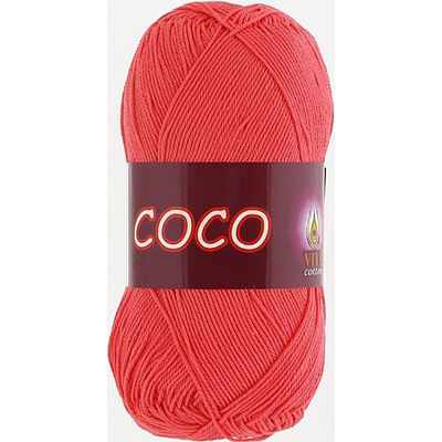 Пряжа Коко Вита (Coco Vita Cotton), 50 г / 240 м, 4308 коралловый в интернет-магазине Швейпрофи.рф