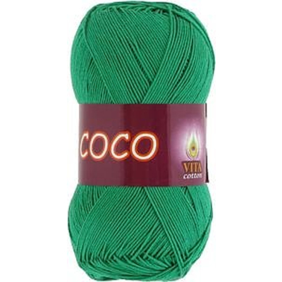 Пряжа Коко Вита (Coco Vita Cotton), 50 г / 240 м, 4311 изумруд в интернет-магазине Швейпрофи.рф