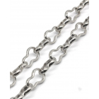 Цепочка K17325 алюмин. 6,5*10,8 мм (уп. 10 м) 77322507 никель в интернет-магазине Швейпрофи.рф