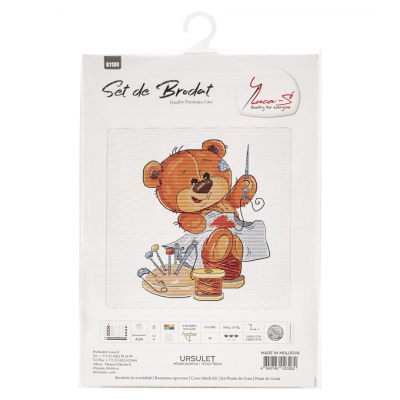 Набор для вышивания Luca-S В1180 «Медвежонок» 15*18.5 см в интернет-магазине Швейпрофи.рф