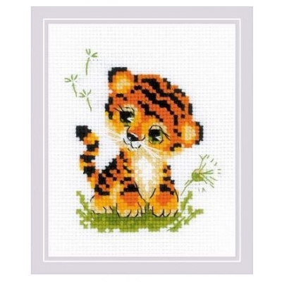 Набор для вышивания Риолис №1995 «Крошка тигр» 13*16 см в интернет-магазине Швейпрофи.рф
