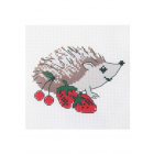 Набор для вышивания HP Kids 203 «Ежик с ягодами» 19*19 см 501135 в интернет-магазине Швейпрофи.рф