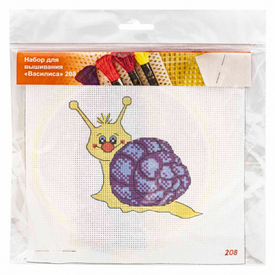 Набор для вышивания HP Kids 208 «Улиточка» 19*19 см 501140 в интернет-магазине Швейпрофи.рф