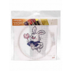 Набор для вышивания HP Kids «Зайка с леденцом» 19*19 см 501142 в интернет-магазине Швейпрофи.рф