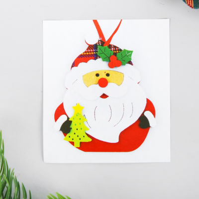 Набор для творчества Школа талантов 3555008 из фетра «Дед Мороз с ёлочкой» 8*9 см в интернет-магазине Швейпрофи.рф