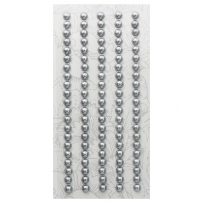 Полубусы клеевые  3 мм жемчуг 7704130 (уп. 175 шт.) 52 серый в интернет-магазине Швейпрофи.рф