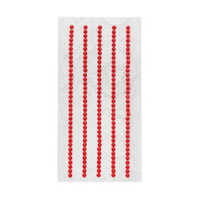Полубусы клеевые  3 мм жемчуг 7704130 (уп. 175 шт.) Z1 красный в интернет-магазине Швейпрофи.рф