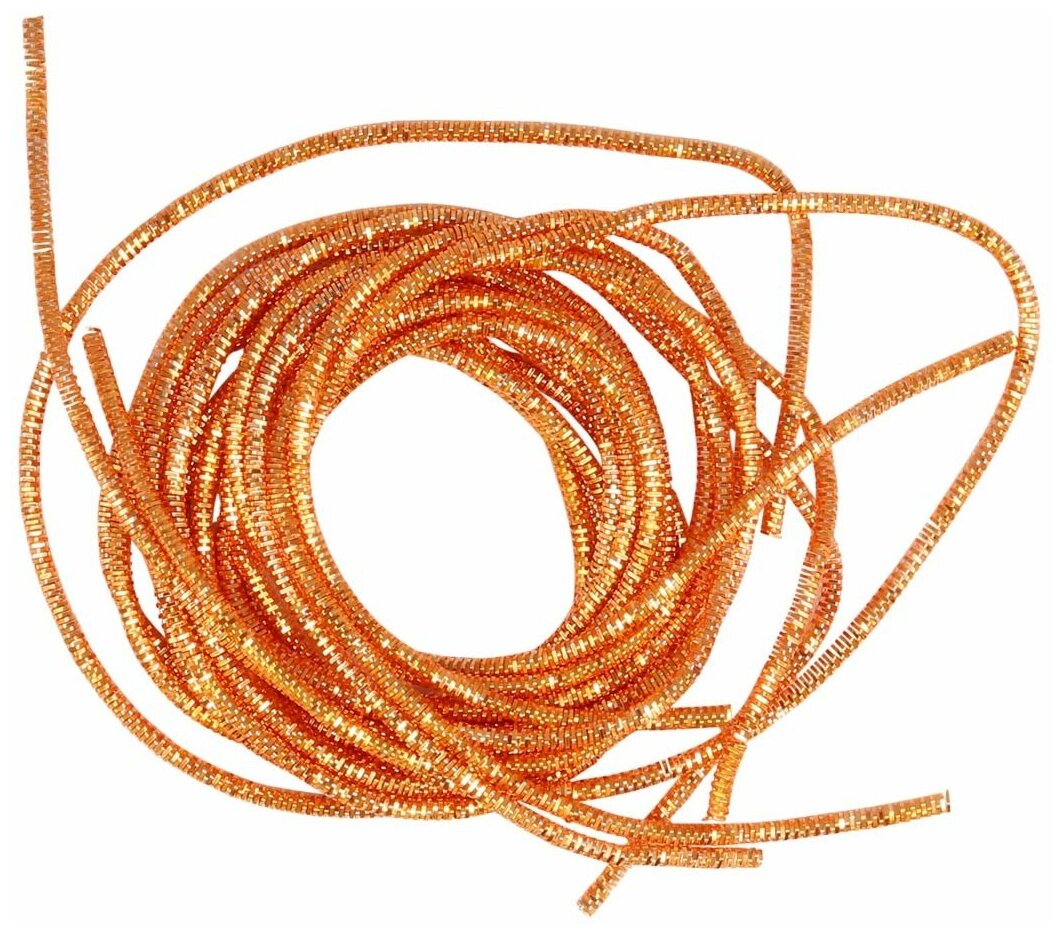Проволока декоративная (трунцал) д.1,5 мм ТК025НН1 оранжевый (уп 5 гр) 612534