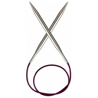 Спицы круговые Knit Pro  Nova Metal  60 см никелированная латунь 2,5мм/ 10312 в интернет-магазине Швейпрофи.рф