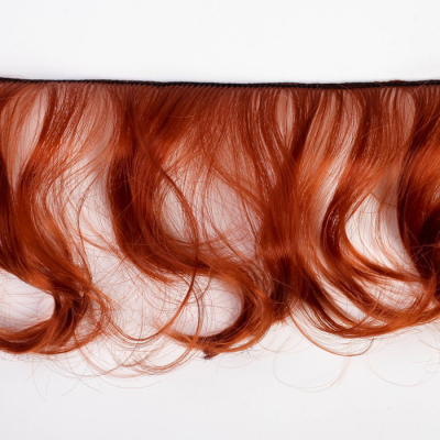 Волосы для кукол (трессы) Прямые 4692556 В-150 см L-25 см локоны терракотовый + бантик в интернет-магазине Швейпрофи.рф