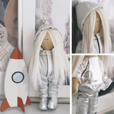 Набор текстильная игрушка АртУзор «Мягкая кукла космонавт Дакота» 5470963 30 см в интернет-магазине Швейпрофи.рф