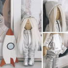 Набор текстильная игрушка АртУзор «Мягкая кукла космонавт Дакота» 5470963 30 см