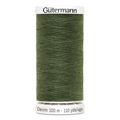 Нитки п/э Гутерман GUTERMAN DENIM №50  100 м для джинсовой ткани 700160 (7726582) 9250 хаки в интернет-магазине Швейпрофи.рф