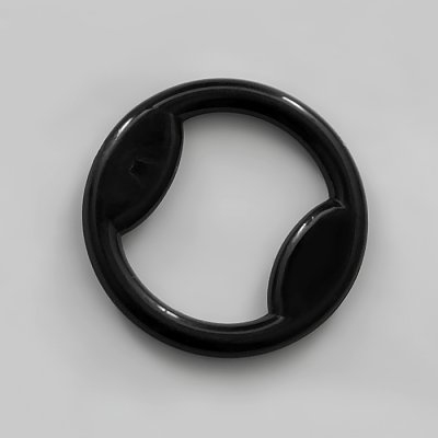 Кольцо для бюстгальтера CP 02-13 пластик d=1,3 см черный в интернет-магазине Швейпрофи.рф