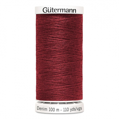 Нитки п/э Гутерман GUTERMAN DENIM №50  100 м для джинсовой ткани 700160 (7726582) 4466 бордо в интернет-магазине Швейпрофи.рф