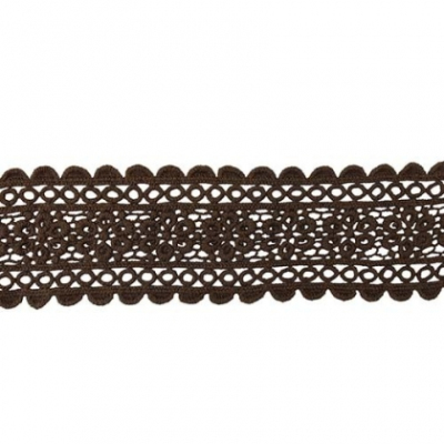 Тесьма вязаная 65 мм LACH-1124 (уп. 13,71 м) 495 коричневый в интернет-магазине Швейпрофи.рф