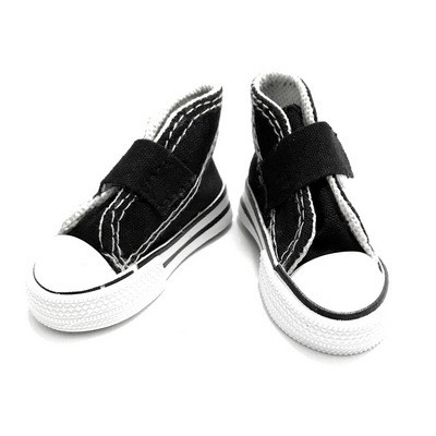 Обувь для игрушек (Кеды) КЛ.27006  7,5 см  выс. 4,5 см черный на 1 лип. (1 пара) в интернет-магазине Швейпрофи.рф