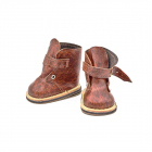 Обувь для игрушек (Сапожки) 28350 7,5 см с пряжкой коричневый