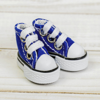 Обувь для игрушек (Кеды) 3785798  3,8 см (1 пара) синий в интернет-магазине Швейпрофи.рф
