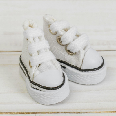 Обувь для игрушек (Кеды) 3785801  3,8 см (1 пара) белый в интернет-магазине Швейпрофи.рф