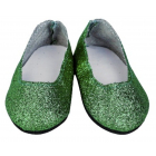 Обувь для игрушек (Туфли) 4258933 «Блестки» 7,0 см зеленый (пара)
