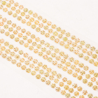 Стразы клеевые на листе 4 мм грани звездочки (уп. 432 шт.) оранжевый